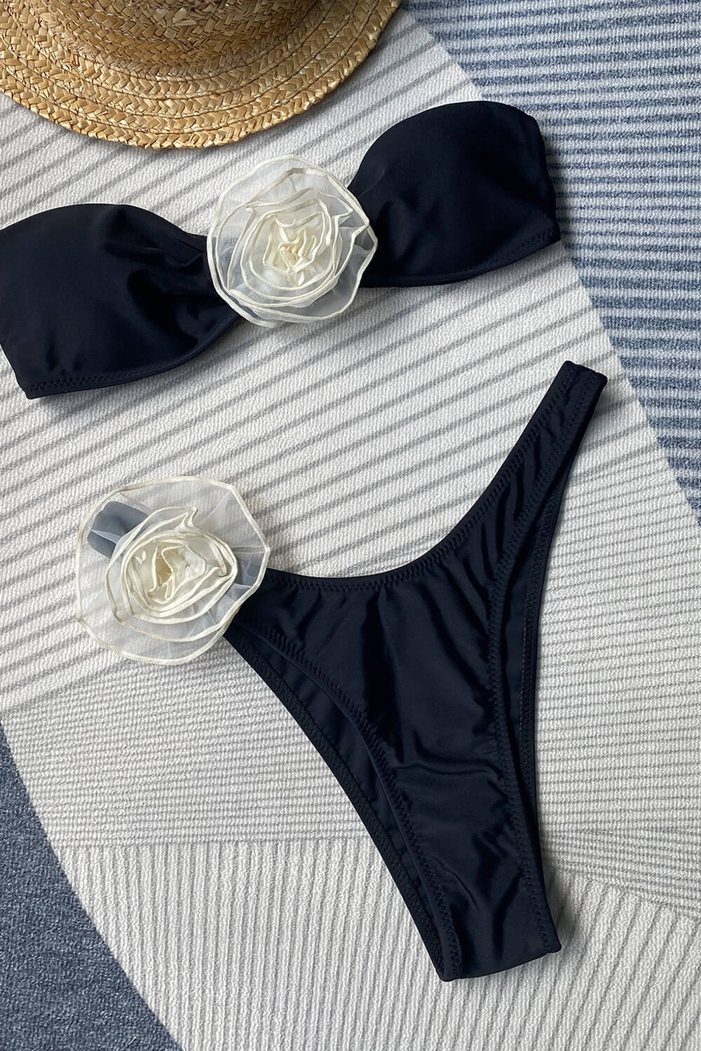 Rosie Bandeau Bikini Set - Avocado