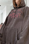 Gvr Company' Drawstring Oversized Pullover Hoodie