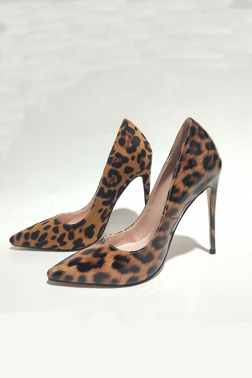 Leopard Patent Stiletto Court Shoes