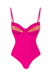 Shimmer Color Blockunderwire One Piece Swimsuit