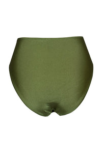 Dark Olive Green High Leg Bikini Bottom (2178786787387)