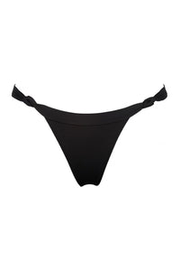 Black Side Knotted Thong Bikini Bottom (2183039451195)