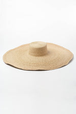 Raffia Straw Floppy Brim Boaster Hat (2207889948731)