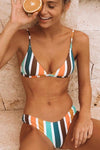 Rainbow Striped Triangle Bikini Top (2213139185723)