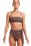 Cigar Striped Bandeau Bikini Top (2267783397435)